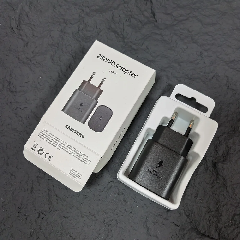 For Samsung 25W Super Fast Charger Galaxy S24FE S24Ultra S23 S22 FLip Fold 2 3 4 5 6 A06 A16 A15 A35 A55 Adapter Quick Charging