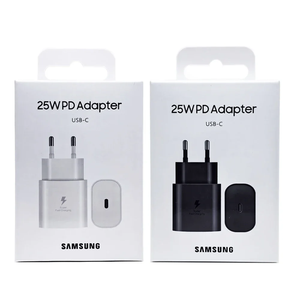For Samsung 25W Super Fast Charger Galaxy S24FE S24Ultra S23 S22 FLip Fold 2 3 4 5 6 A06 A16 A15 A35 A55 Adapter Quick Charging
