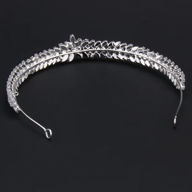 Luxury Bridal Headband For Wedding Headpiece Cubic Zirconia CZ Tiaras Crowns For Women Diadem Party Headdress Bride Hair Jewelry