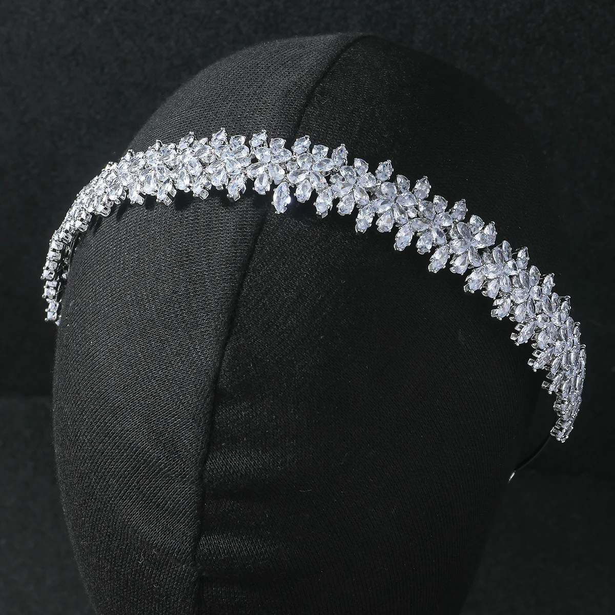 Luxury Bridal Headband For Wedding Headpiece Cubic Zirconia CZ Tiaras Crowns For Women Diadem Party Headdress Bride Hair Jewelry