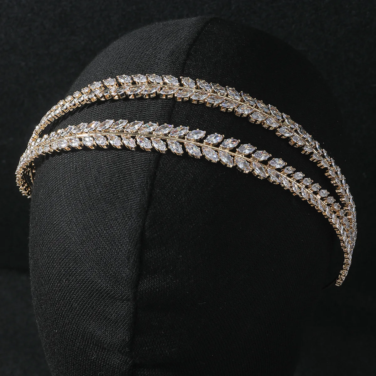 Luxury Bridal Headband For Wedding Headpiece Cubic Zirconia CZ Tiaras Crowns For Women Diadem Party Headdress Bride Hair Jewelry