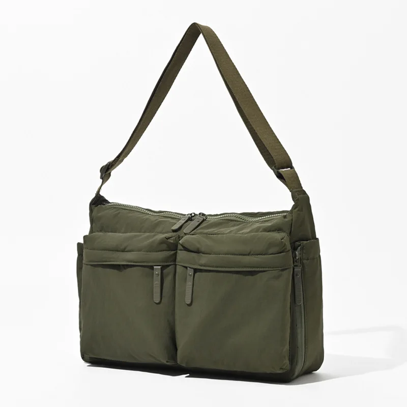 Solid Color Nylon Women's Travel Messenger Bags Casual Sport Ladies Shoulder Bag Large Capacity Female Pocket Handbags Purse