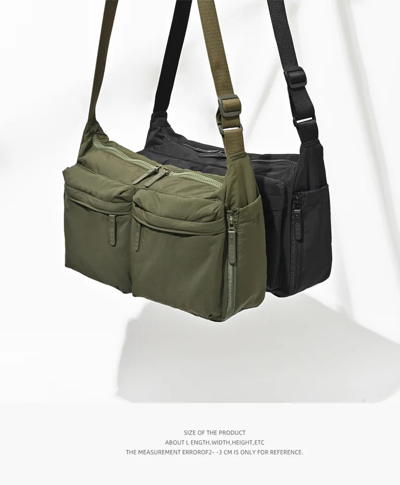 Solid Color Nylon Women's Travel Messenger Bags Casual Sport Ladies Shoulder Bag Large Capacity Female Pocket Handbags Purse