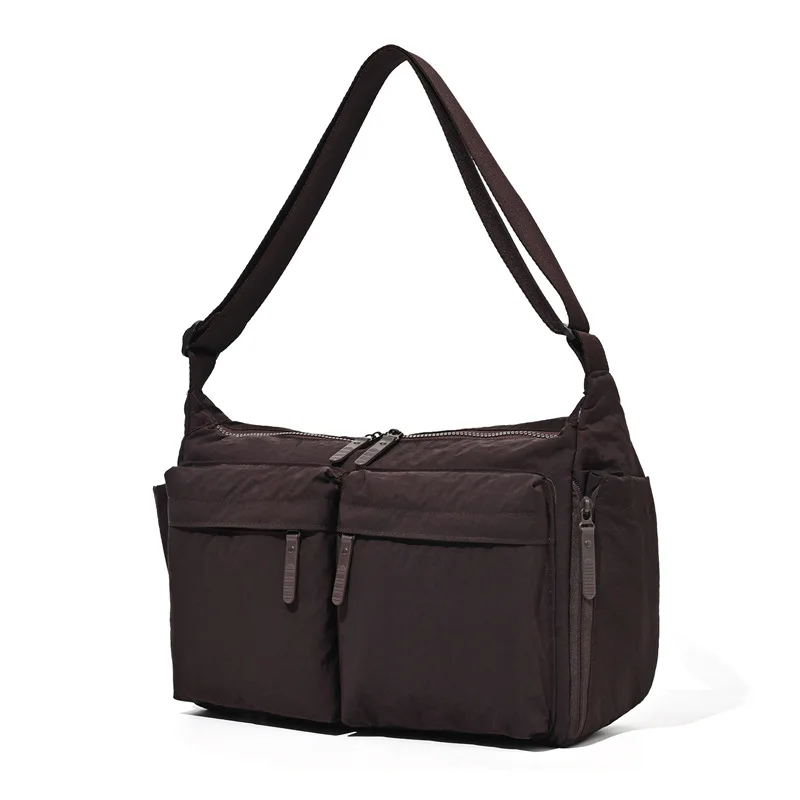 Solid Color Nylon Women's Travel Messenger Bags Casual Sport Ladies Shoulder Bag Large Capacity Female Pocket Handbags Purse