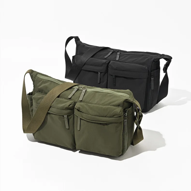 Solid Color Nylon Women's Travel Messenger Bags Casual Sport Ladies Shoulder Bag Large Capacity Female Pocket Handbags Purse