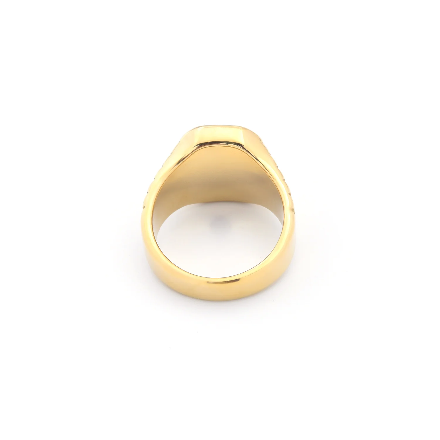 R3259 Men's High Quality 316L Stainless Steel Multi-color Gemstone Style Rings