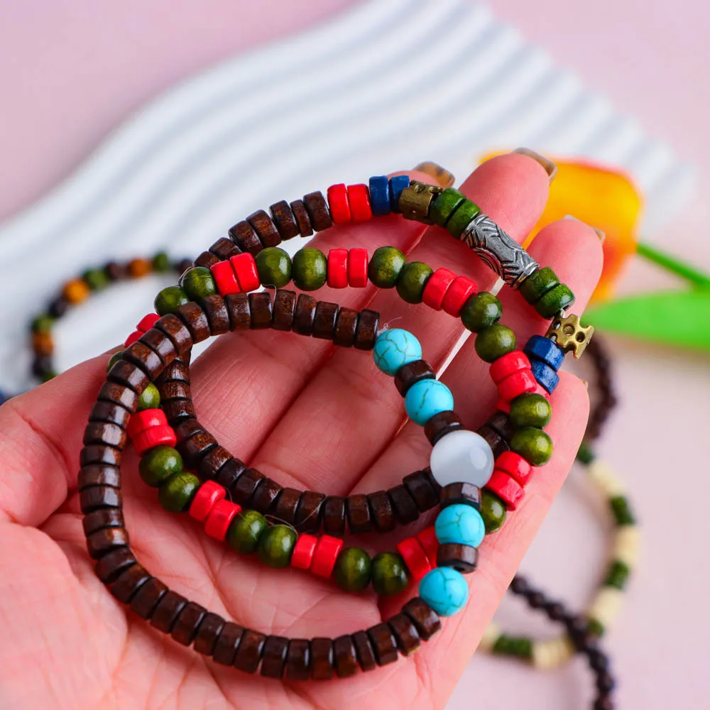 10/20/30/50Pcs/Lot Fashion Retro Elastic Men Women Bracelets Stackable Party Jewelry Gifts Randomly Shipped