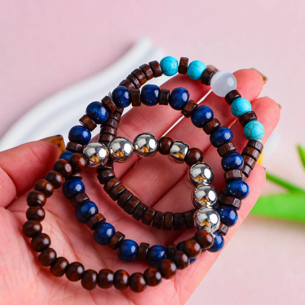 10/20/30/50Pcs/Lot Fashion Retro Elastic Men Women Bracelets Stackable Party Jewelry Gifts Randomly Shipped