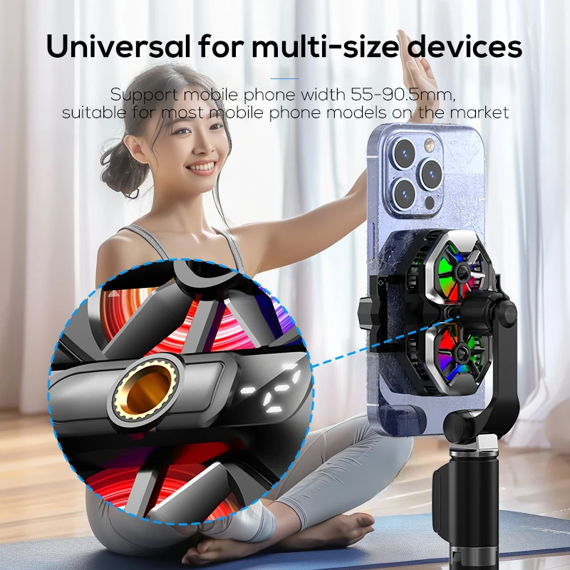 NEW MEMO DL21 Mobile Phone Dual Fan Cooling Semiconductor Refrigeration Cooler for IOS Android Universal Live Streaming Radiator
