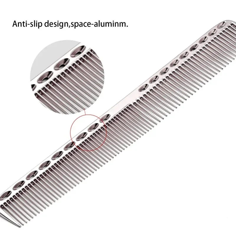 4pcs/set Aluminum Comb Set Barber Metal Hair Dressing Combs Hairdressing Anti-static Comb Ultra Thin Hair Brush Salon Hair Tools