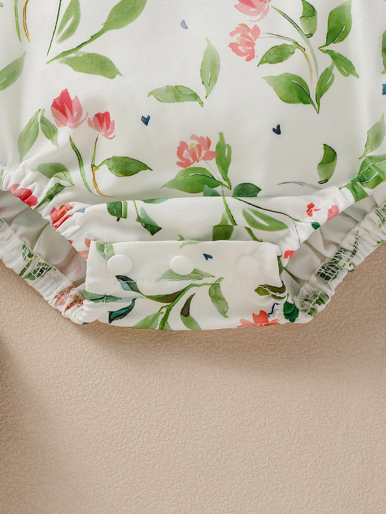 2PCS Baby Girls Sleeveless Print Flower Rompers for 0-1Y Baby Newborn Items Casual Jumpsuit + Headband
