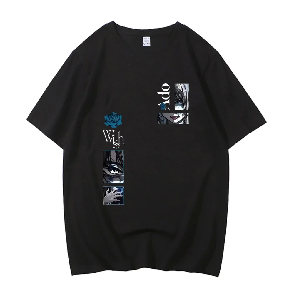 Ado Wish Tour T-shirt Japan Singer Print T-shirt 2024 Men Women Cotton High Quality Tshirt Short Sleeve T Shirt Streetwear Tops
