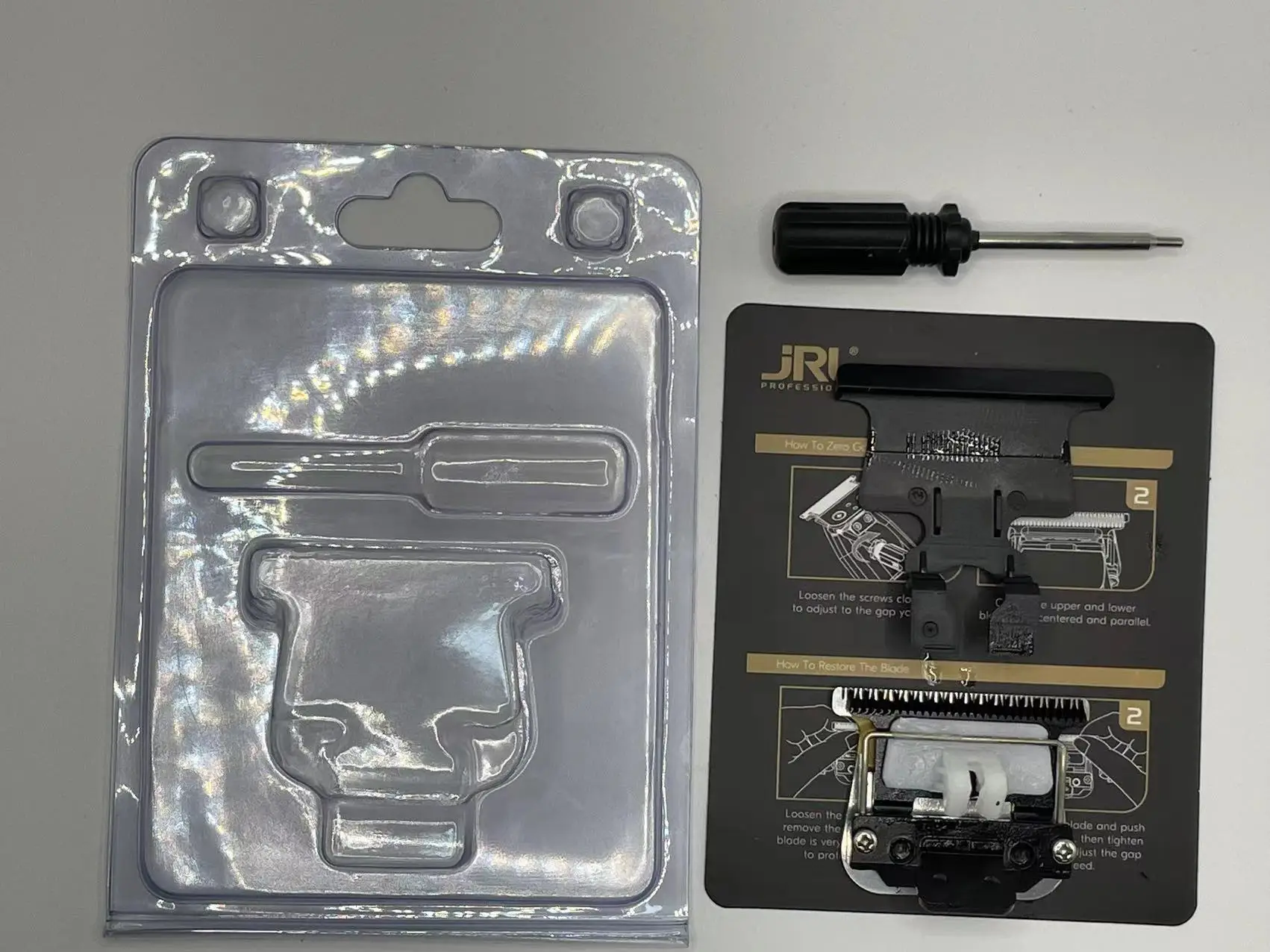 Original JRL2020C Professional Hair Clipper Standard Faded Ultra Thin Stainless Steel Ceramic Blade 2020T Trimmer Charging Base