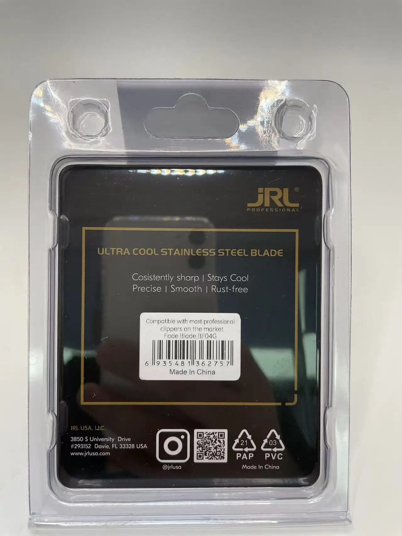 Original JRL2020C Professional Hair Clipper Standard Faded Ultra Thin Stainless Steel Ceramic Blade 2020T Trimmer Charging Base