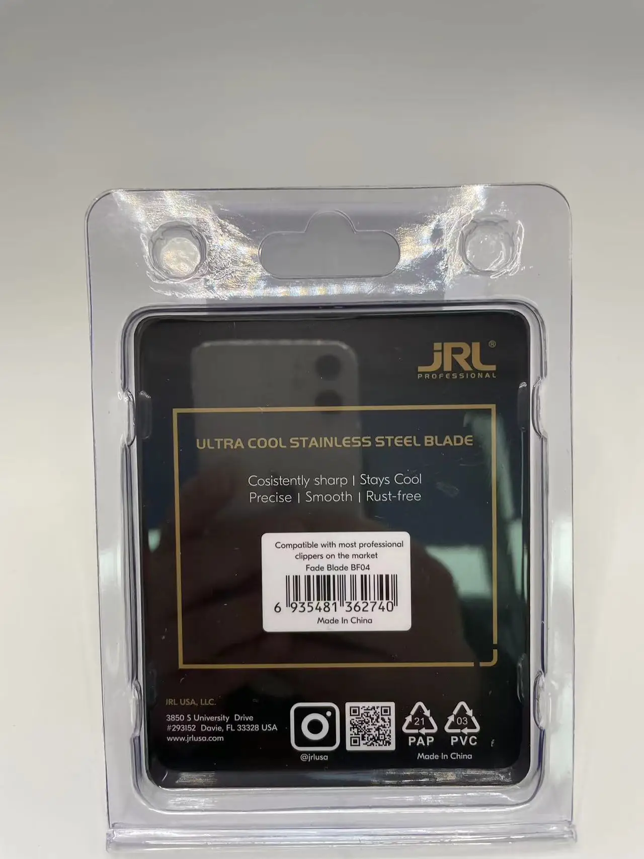 Original JRL2020C Professional Hair Clipper Standard Faded Ultra Thin Stainless Steel Ceramic Blade 2020T Trimmer Charging Base