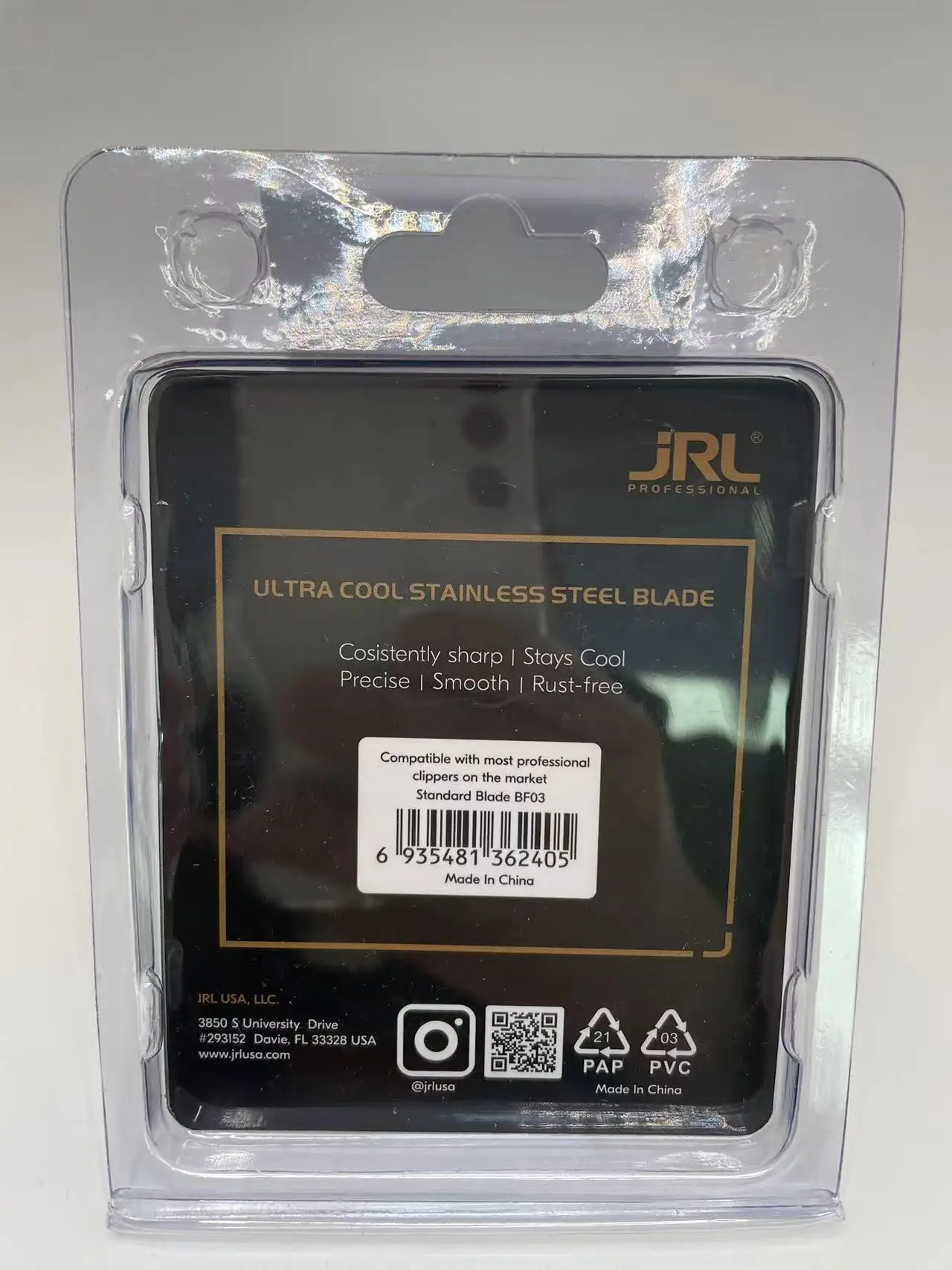 Original JRL2020C Professional Hair Clipper Standard Faded Ultra Thin Stainless Steel Ceramic Blade 2020T Trimmer Charging Base