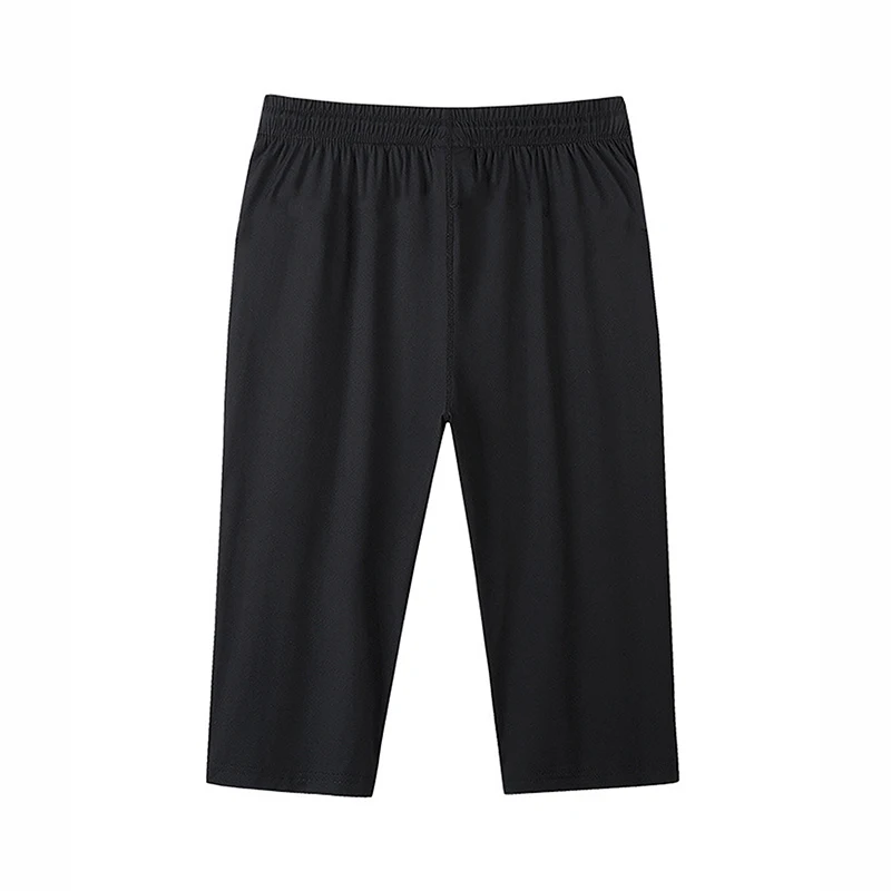 Men Casual Shorts Sweatpants 110-175kg Plus Size 3/4 Pants 1XL-7XL Big Size Loose Elastic Waist Sport Pants Running Fitness Pant