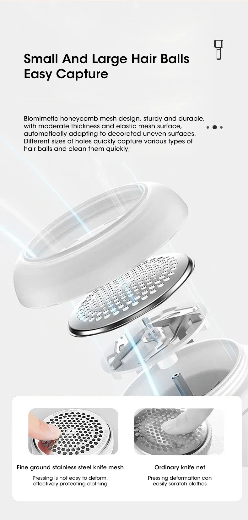 Lint Remover for Clothing Portable Electric Fuzz Pellet Remover LED Display Rechargeable Fabric Shaver Fluff Remover Winter