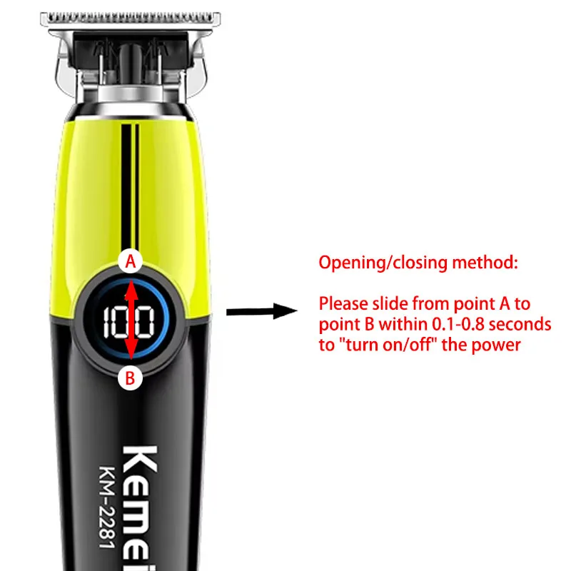 Kemei KM-2035 10W Big Power Electric Hair Clippers KM-2281 Rechargeable Trimmer KM-TX7 Dry And Wet Shaver For Men Cordless Kit