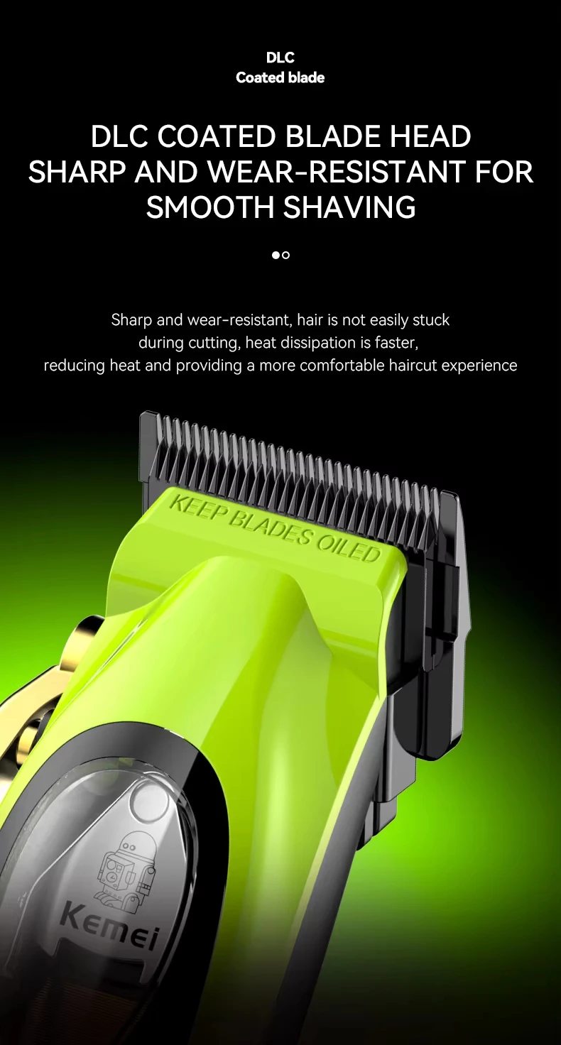 Kemei KM-2035 10W Big Power Electric Hair Clippers KM-2281 Rechargeable Trimmer KM-TX7 Dry And Wet Shaver For Men Cordless Kit