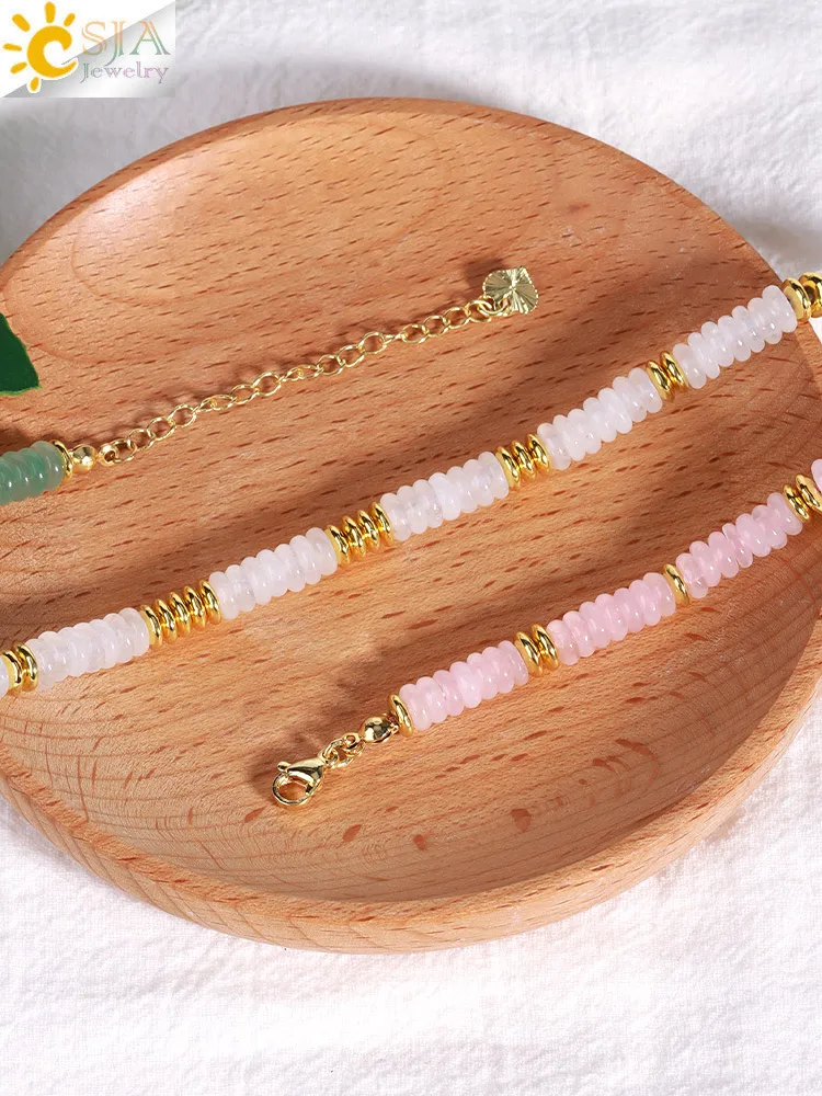 Y2K Bohemia Crystal Choker for Women 7 Chakra Natural Gemstones Tiger Eye Beads Necklace Handmade Amethyst Pink Jewelry H554
