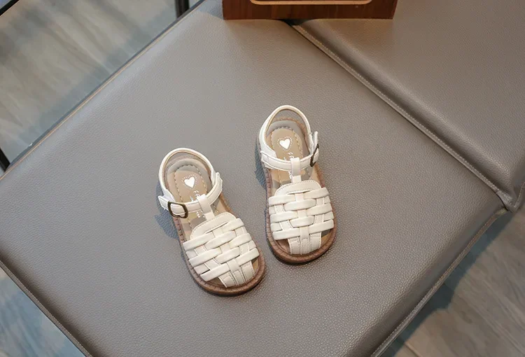 Kids Sandals 2025 Summer Sandals for Boy Fashion Children Cut-Outs Beach Shoes Braided Style Causal Walking Flat Sandals