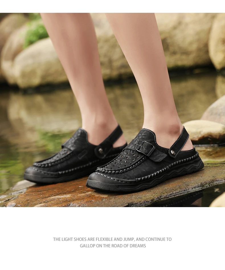 Summer Men‘s Sandals Casual Comfortable Men Slippers 2025 New Designer Sneakers Lightweight Outdoor Beach Sandals Men's Shoes