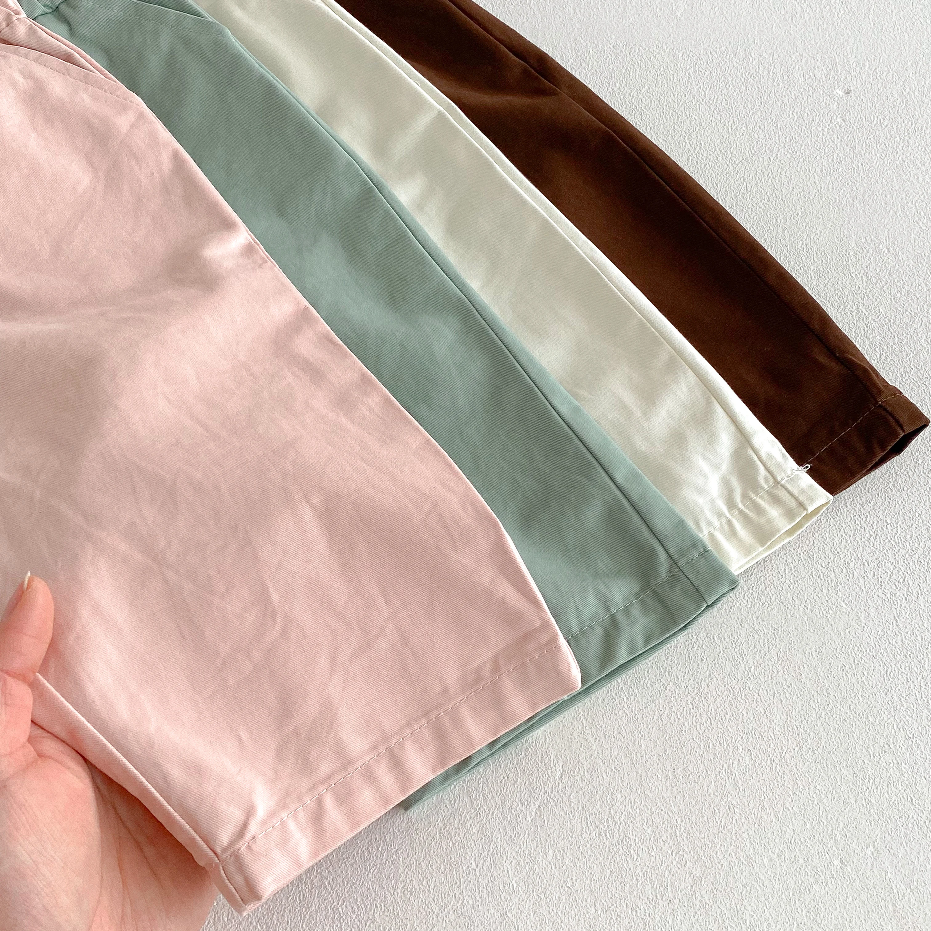 Children's Pants Baby Boys Pants Spring Summer Toddler Girls Legging Pocket Boy's Trousers Elastic Waist Casual Pants 0-6 Yrs