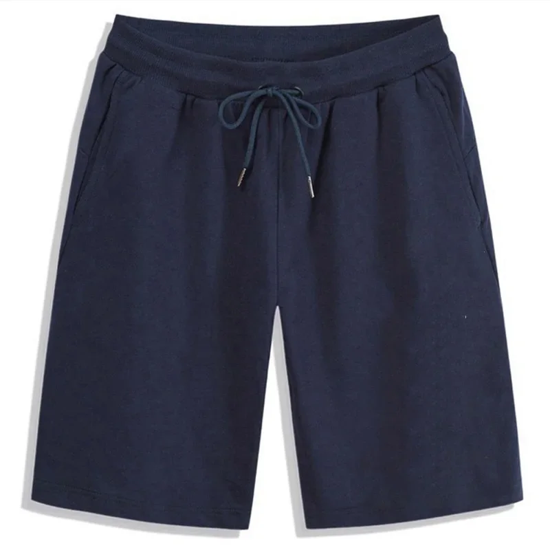 2025 Summer Men's Set of 5 - Elastic Drawstring Loose Jogger Shorts for Fitness - Breathable & Casual Solid Color Sports Pants