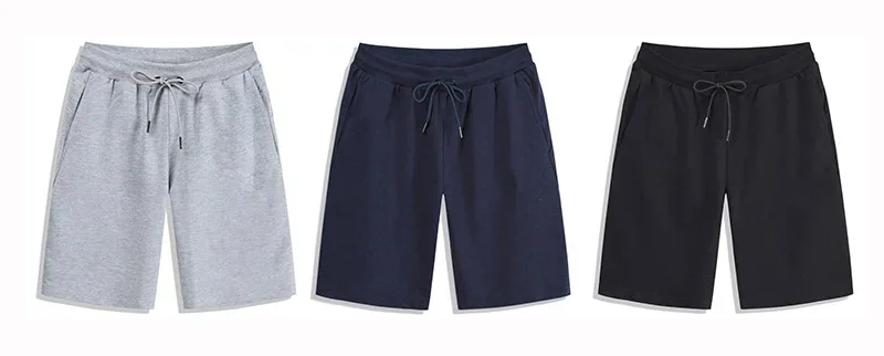 2025 Summer Men's Set of 5 - Elastic Drawstring Loose Jogger Shorts for Fitness - Breathable & Casual Solid Color Sports Pants