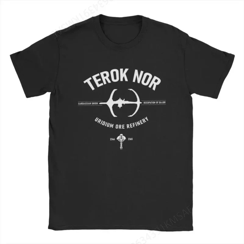 Men's women Stars Treks Deep Space Nine Terok Nor T Shirts  Clothes Vintage Short Sleeve O Neck Tees 4XL 5XL T-Shirts