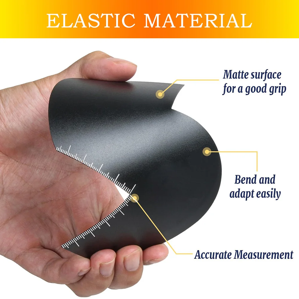 Sturdy Barber Card Hairlines Beard Shaping Tool with Precise Measurement Scales Grooming Accessory for Stylists