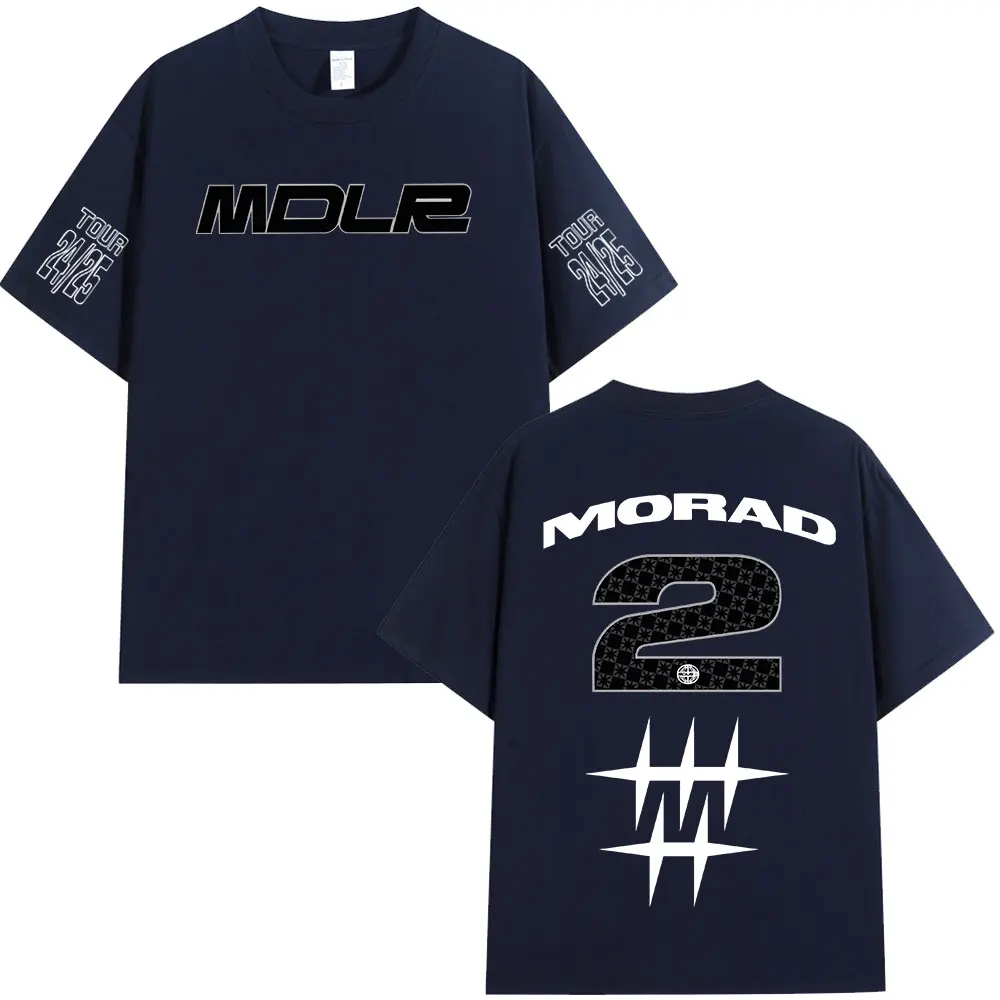 Rapper Morad MDLR T Shirts Men Women Clothing Fashion Vintage T-shirt Cotton Casual Oversized Short Sleeve T-shirts Streetwear