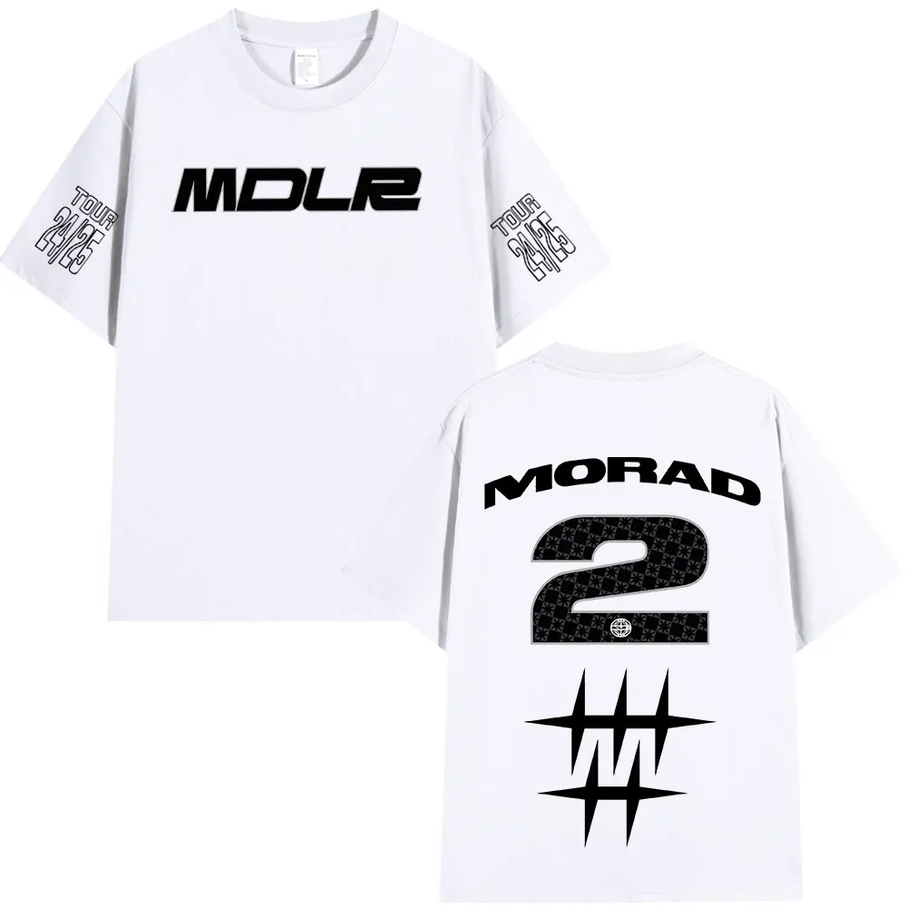Rapper Morad MDLR T Shirts Men Women Clothing Fashion Vintage T-shirt Cotton Casual Oversized Short Sleeve T-shirts Streetwear