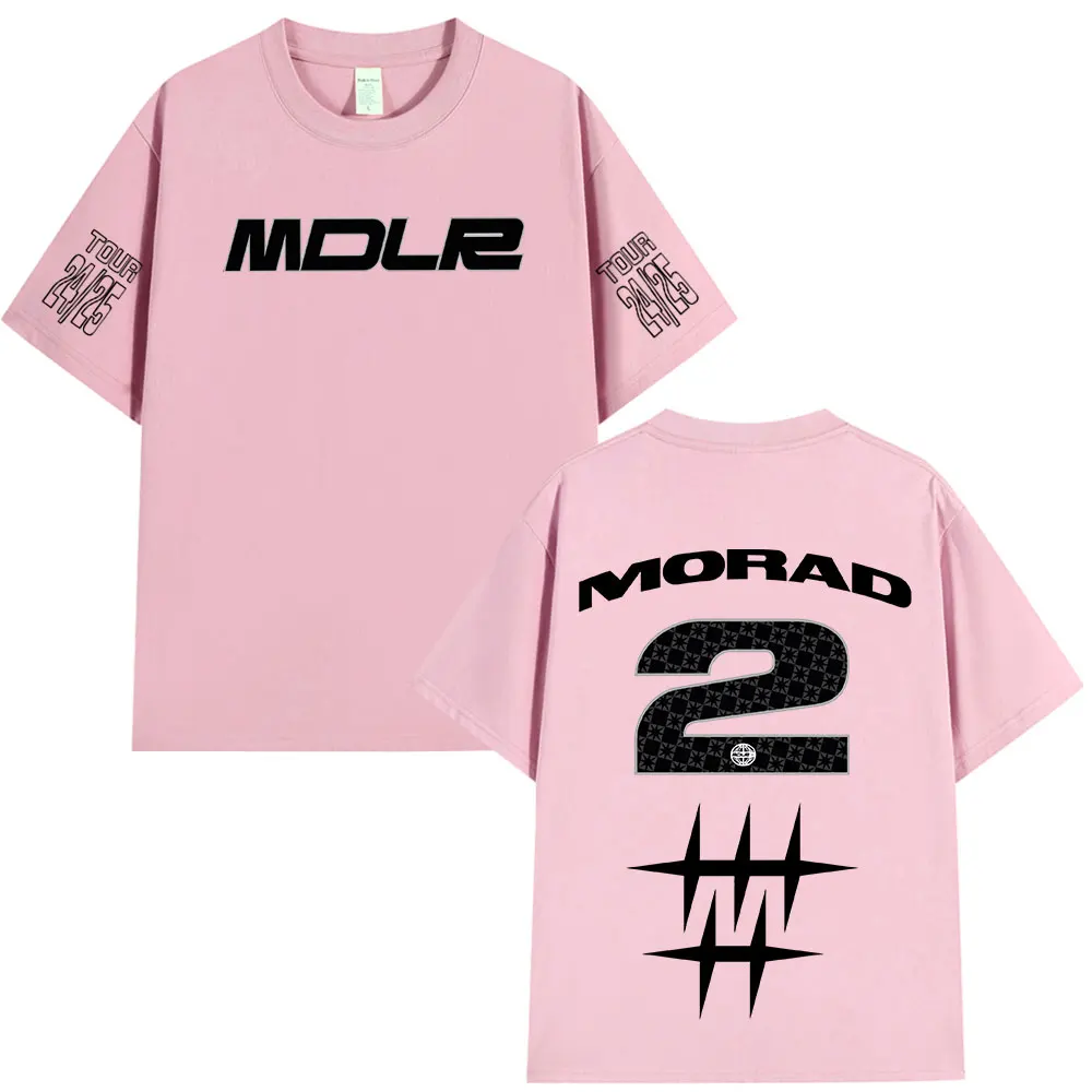 Rapper Morad MDLR T Shirts Men Women Clothing Fashion Vintage T-shirt Cotton Casual Oversized Short Sleeve T-shirts Streetwear