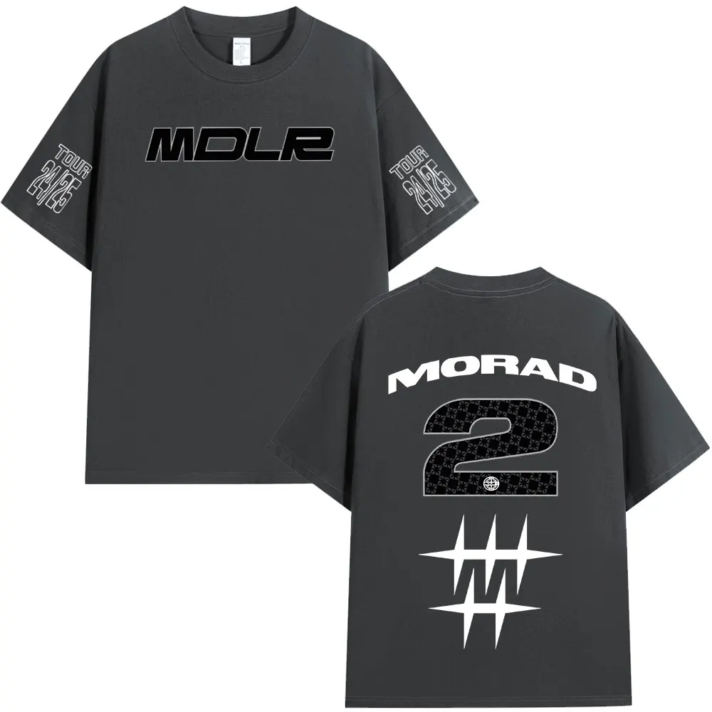 Rapper Morad MDLR T Shirts Men Women Clothing Fashion Vintage T-shirt Cotton Casual Oversized Short Sleeve T-shirts Streetwear