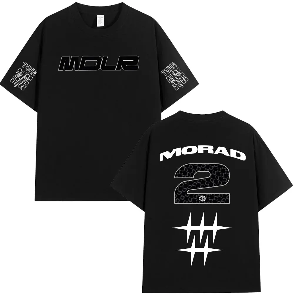 Rapper Morad MDLR T Shirts Men Women Clothing Fashion Vintage T-shirt Cotton Casual Oversized Short Sleeve T-shirts Streetwear