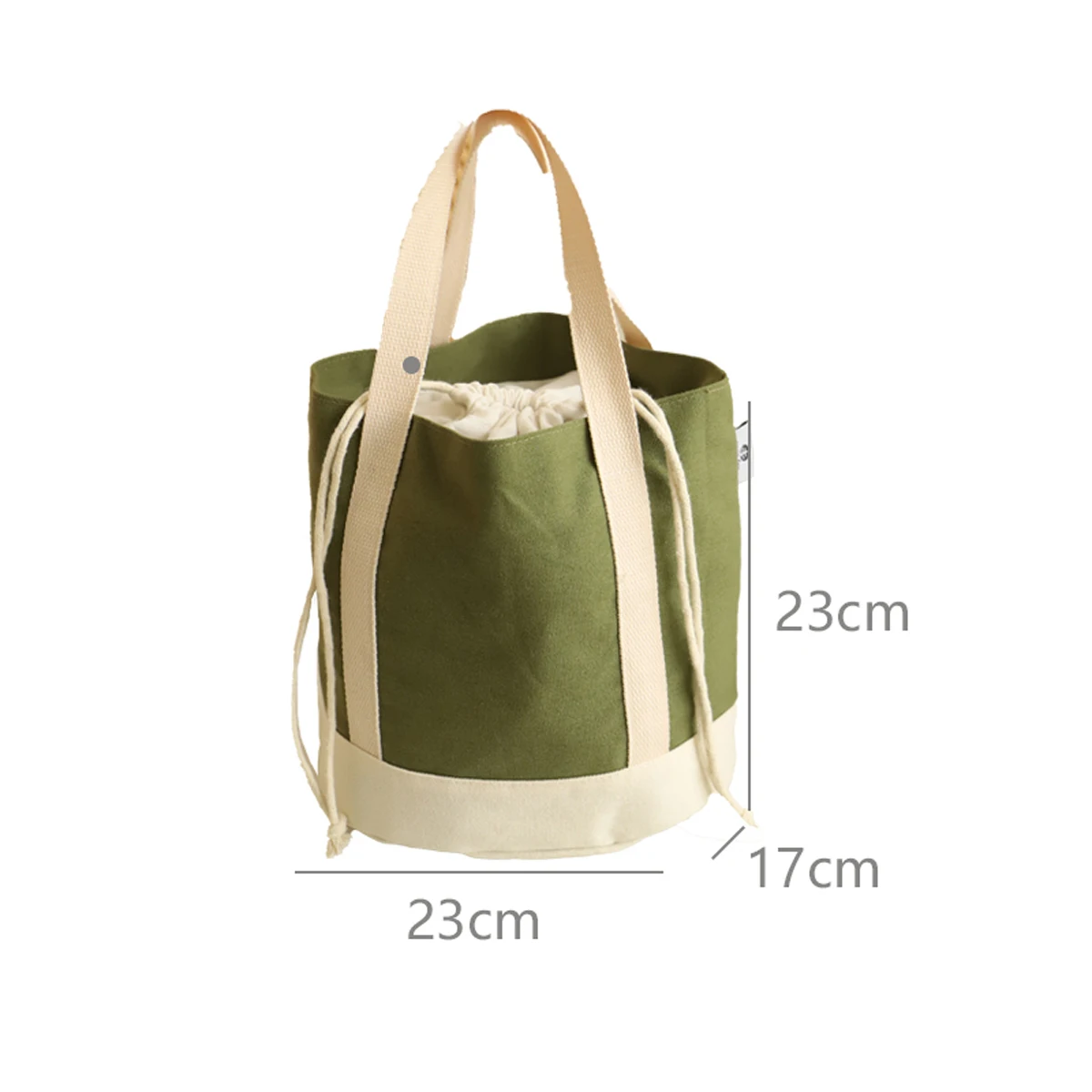 Japanese-style Thickened Wear-Resistant Canvas Lunch Bag, Portable Lunch Bag, Portable Lunch Bag for Students and Office Workers