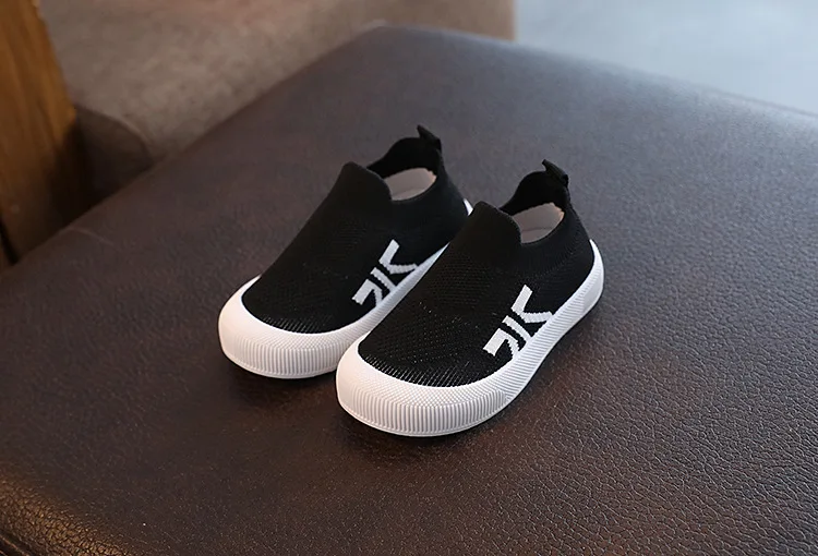 Size 20-31 Children Shoes Spring Autumn Kids Sneakers Soft Breathable Mesh Boys Slip-on Shoes Patchwork Color Girls Shoes