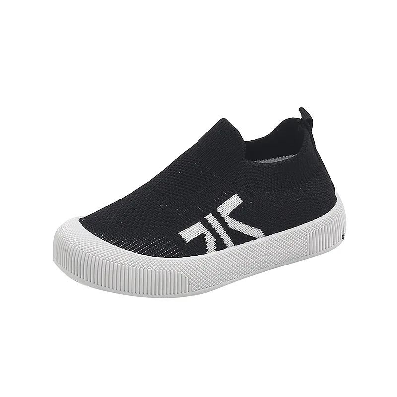 Size 20-31 Children Shoes Spring Autumn Kids Sneakers Soft Breathable Mesh Boys Slip-on Shoes Patchwork Color Girls Shoes