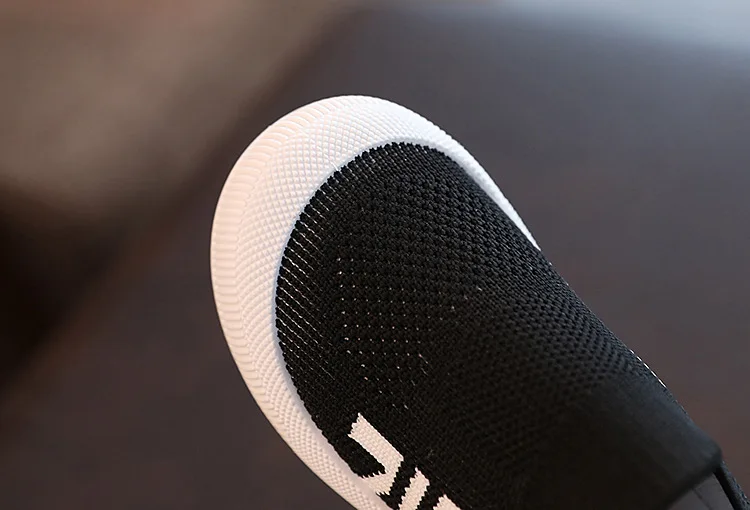 Size 20-31 Children Shoes Spring Autumn Kids Sneakers Soft Breathable Mesh Boys Slip-on Shoes Patchwork Color Girls Shoes