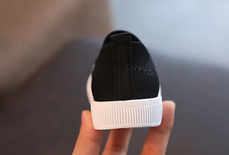 Size 20-31 Children Shoes Spring Autumn Kids Sneakers Soft Breathable Mesh Boys Slip-on Shoes Patchwork Color Girls Shoes