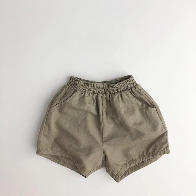 Summer Baby Cotton Linen Shorts Kids Boy Girl Leisure Breathable Short Pant Thin Style Children's Outwear Clothes