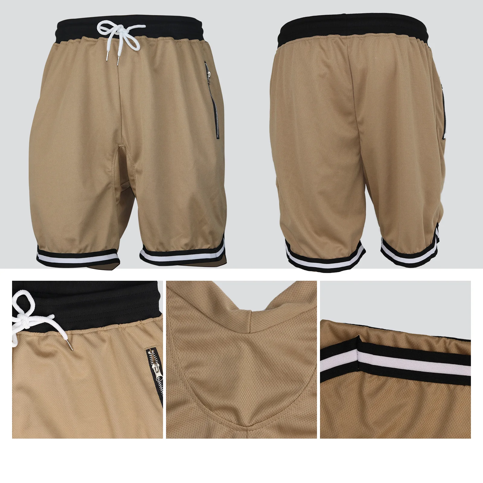 8 Colors Men's Gym Sports Jogger Shorts Breathable Sweat Wicking Quick Dry for Outdoor Running Basketball Training Beach Fitness