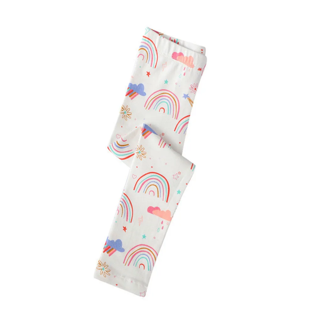 Jumping Meters 2-7T New Girls Leggings Pants Unicorns Embroidery Striped Children's Clothing Skinny Baby Pencil Pants Baby