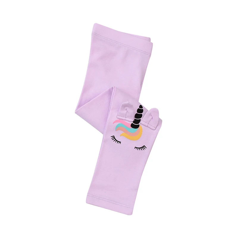 Jumping Meters 2-7T New Girls Leggings Pants Unicorns Embroidery Striped Children's Clothing Skinny Baby Pencil Pants Baby