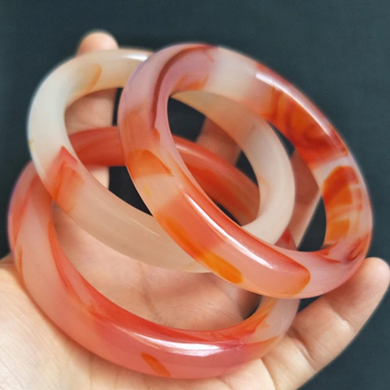 Red Flower Agate Bracelet Charm Fashion High Jewelry Elegant Designer Ladies Couple Bracelet Holiday Gift