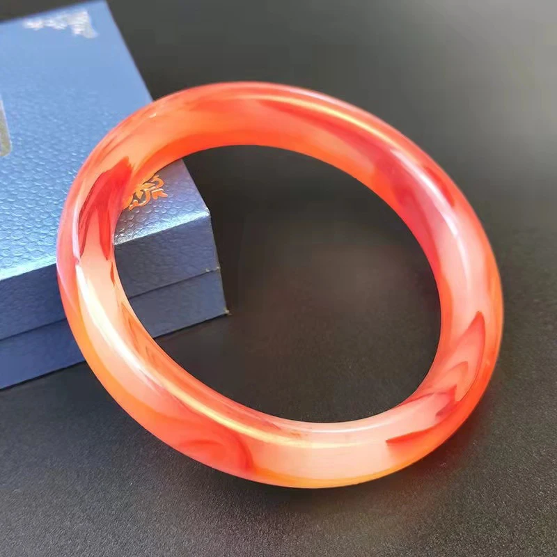 Red Flower Agate Bracelet Charm Fashion High Jewelry Elegant Designer Ladies Couple Bracelet Holiday Gift