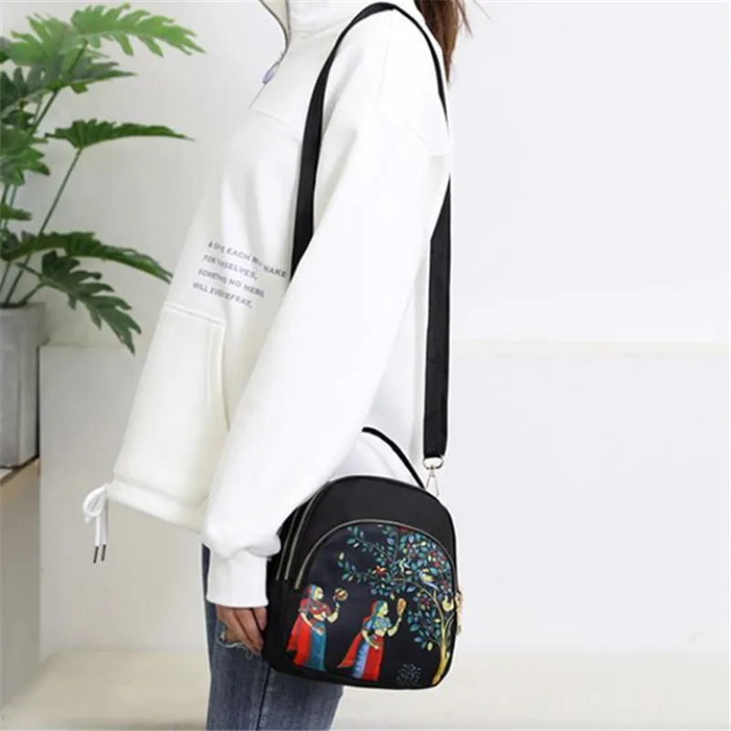 Women's Bag New Casual Korean Multifunctional Shoulder Bag Mini Backpack Oxford Crossbody Bag Women Tote Bag