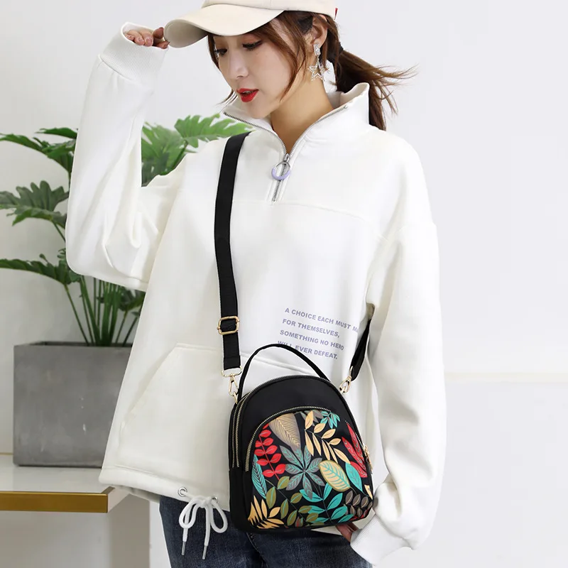 Women's Bag New Casual Korean Multifunctional Shoulder Bag Mini Backpack Oxford Crossbody Bag Women Tote Bag